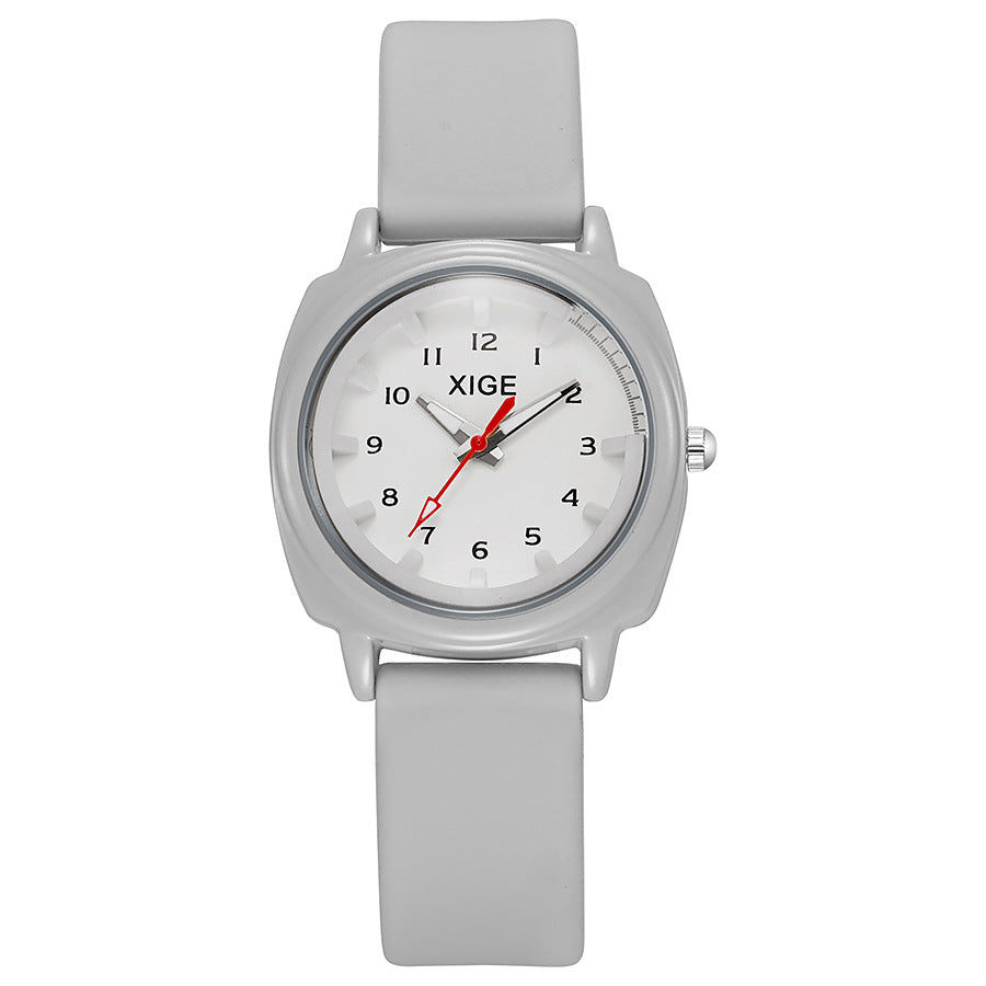 New korean style trendy waterproof watch - student, men's & women's ins college style retro literary couple quartz watch