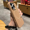 Suitable for apple 17 all-inclusive anti-fall ai button mobile phone case liquid silicone thin ring magnetic suction iphone16 large hole 14
