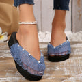 Flip-flops 2025 new arrival women's summer sanya seaside beach wedge heightening 5cm rhinestone sandals outwear slippers