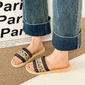 Xishuangbanna resort style ins ethnic style sandals for women summer outing soft bottom non-slip beach flip-flops for women