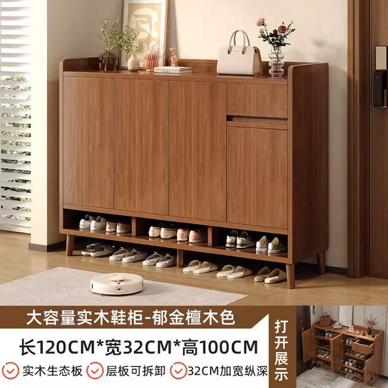 Large capacity shoe cabinet for home use - entryway, hallway, and outdoor console table all-in-one storage - new shoe rack
