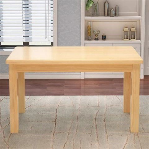 Solid wood dining table for home, small apartment, minimalist modern rectangular table, dining table for commercial restaurants and cafes