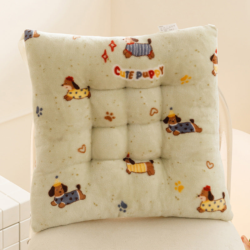 All-season square chair cushion - home, classroom, student stool pad - non-slip base - kids' floor mat