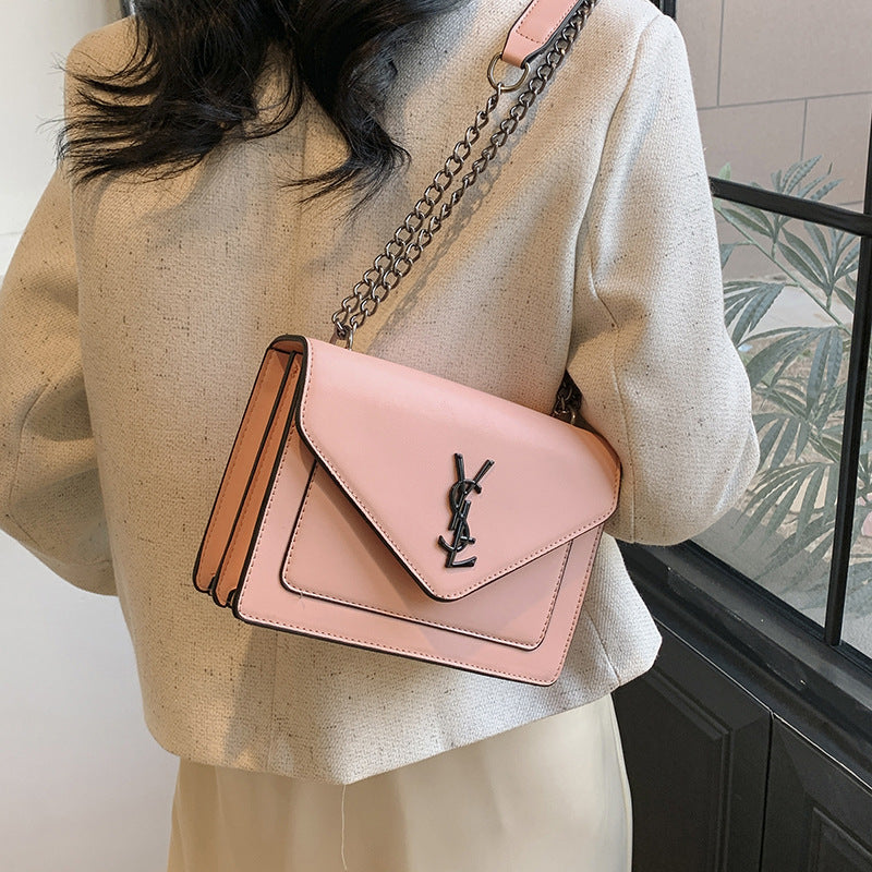 Classic foreign trade small square bag women's bag new fashion versatile chic minimalist shoulder bag chain crossbody bag high-end feel