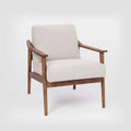 Single sofa chair for home scandinavian solid wood casual modern small apartment living room balcony casual chair designer single chair