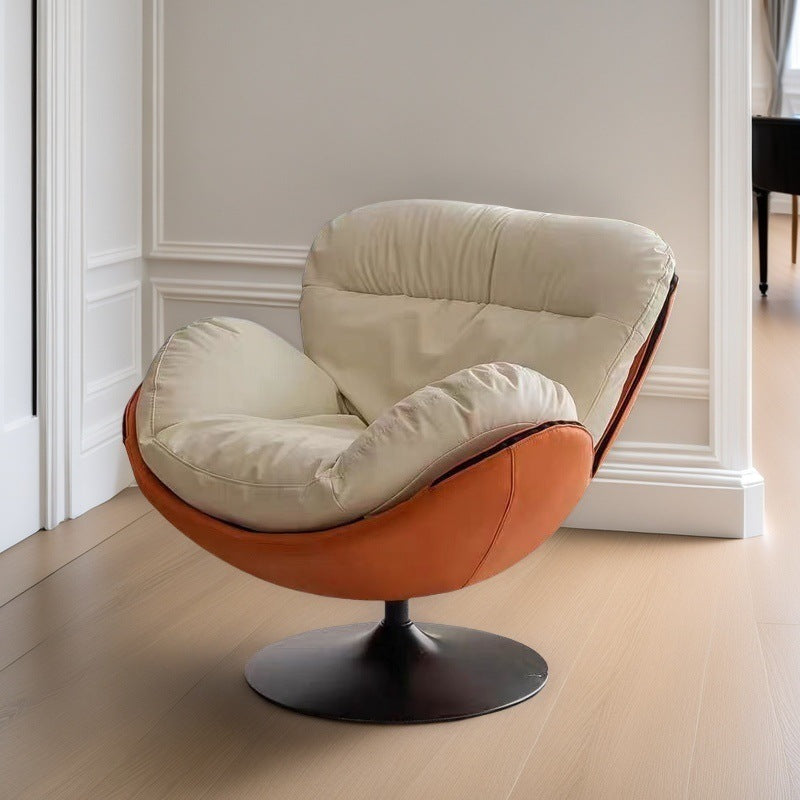 Rotate eggshell sofa chair light luxury single sofa casual balcony lazy italian normcore living room snail