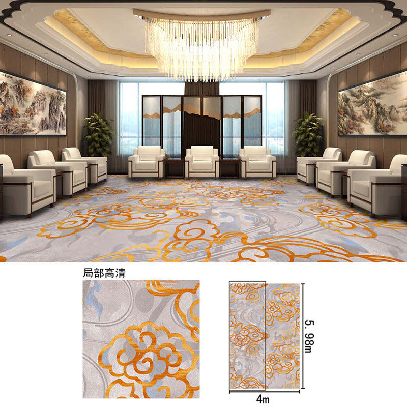 Vip meeting room reception area carpet, thickened nylon fire-retardant large area full coverage hotel stage conference hall carpet