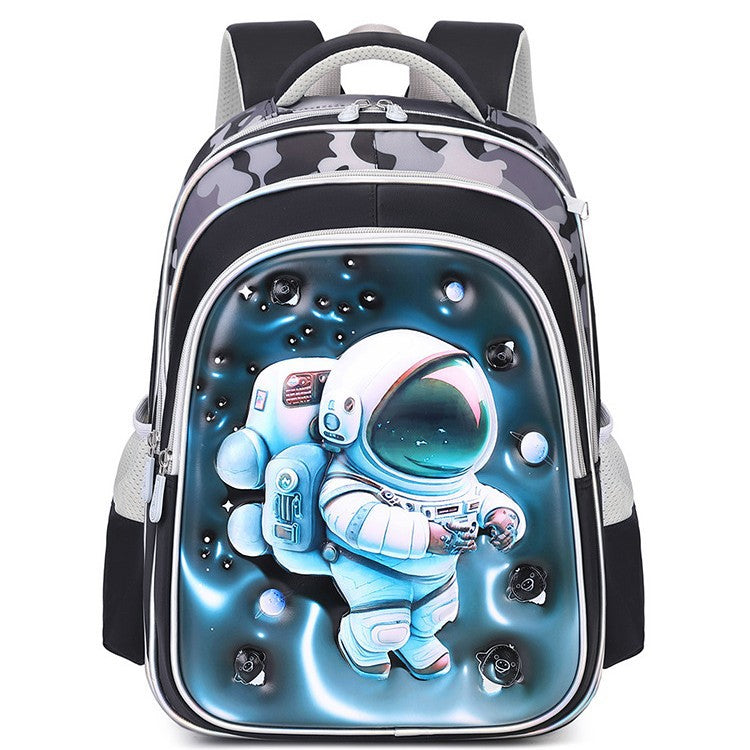 Ready-to-ship cross-border backpack set for grades 3-6. this two-piece backpack features a textured, glossy 3d leather design, perfect for elementary school students and designed to reduce the burden of carrying books