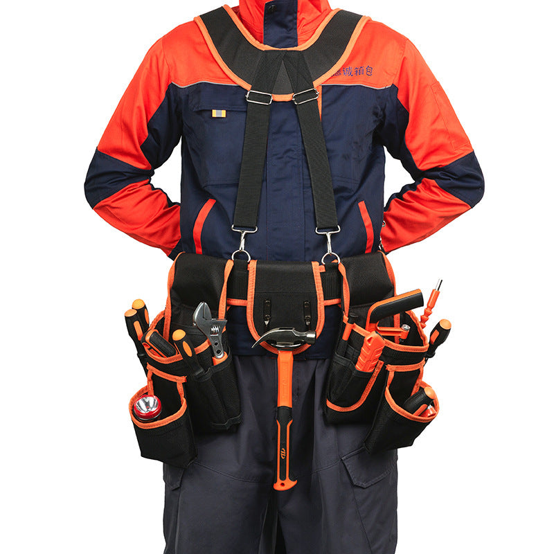Source manufacturer spot portable large-capacity storage bag strong and wear-resistant Oxford cloth shoulder strap belt bag hardware kit