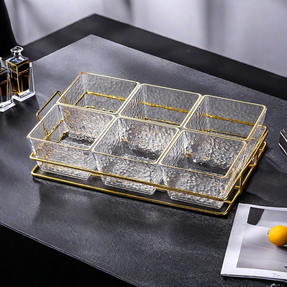 Nordic light luxury plastic beauty salon fruit snack plate snack tea snack sugar ktv dried fruit plate high appearance storage