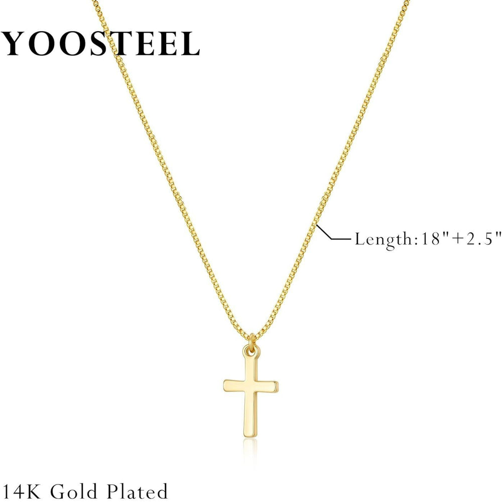 fashionnew arrival titanium steel cross necklace trendyeasiest for match women's titanium steel cross pendant sweater chain necklace