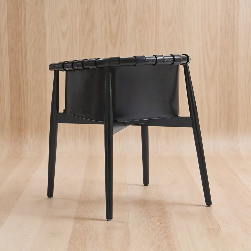 Scandinavian solid wood dining chair for home restaurant backrest chair chair modern casualaccessible luxury hotel chair saddle chair