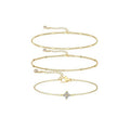 new arrival: amazon floral zircon beaded three-layer bracelet - layered jewelry, elegant, stylish, and perfect for a ladylike look