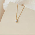 fashion teardrop diamond necklace, luxury copper diamond-set choker, water drop pendant, everyday versatile jewelry wholesale