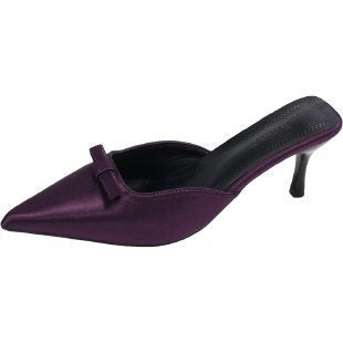 2026plus size pointed toe stiletto slippers high heels elegantslimming look frenchfashionsexy beauty toe half slippers women's shoes