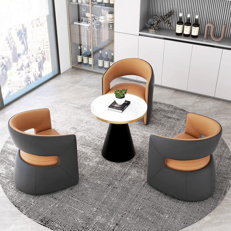 Sales department negotiation table and chairs, hotel lobby, 4s store, business reception sofa, office reception one table and four chairs combination