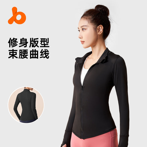 Juyitang high elastic sports jacket fitness cycling yoga fitness jacket running sports top women