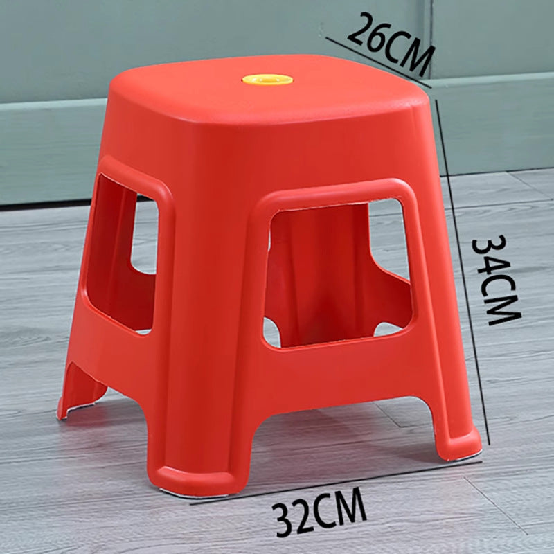 Plastic stool for homethickened bench living room dining room square stool non-slipfashionscandinavian style ripe glue high stool glue stool