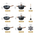Lanya cookware suitfor homedouble-ear soup pot milk induction cooker gas stove nonstick cookwarenonstickpot