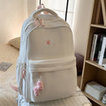 New korean-style backpack, high-end design, niche and trendy, versatile backpack for middle school, high school, and college students, large double shoulder bag