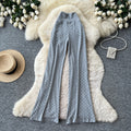 K-style high waist polka dot work clothing style casualstraight-leg pants women's summer lazy style elastic waist slimming lookelegantcasual pants