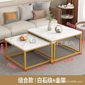 Accessible luxury square coffee table living room rental house for home small table casual modern small apartment tea table 2026new arrival