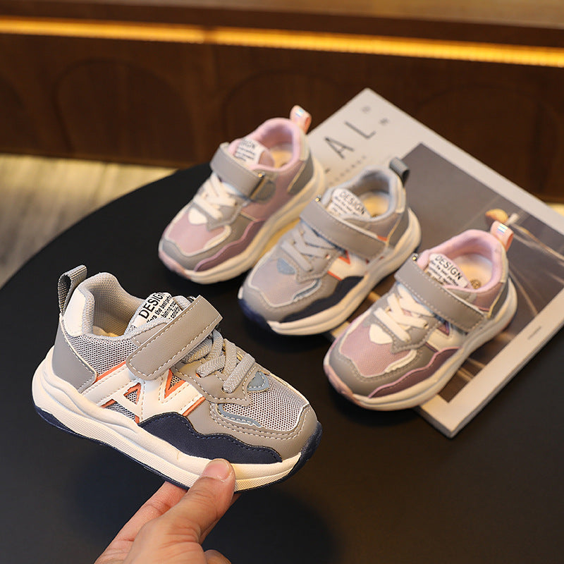 Kids' athletic shoes - korean style girls' running shoes, boys' breathable mesh sneakers, casual shoes, baby shoes, trendy shoes for ages 1-6