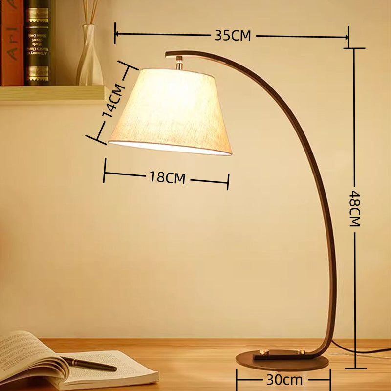 American light luxury style eye protection table lamp hotel led lamp study dormitory desk study reading lamp bedroom bedside lamp