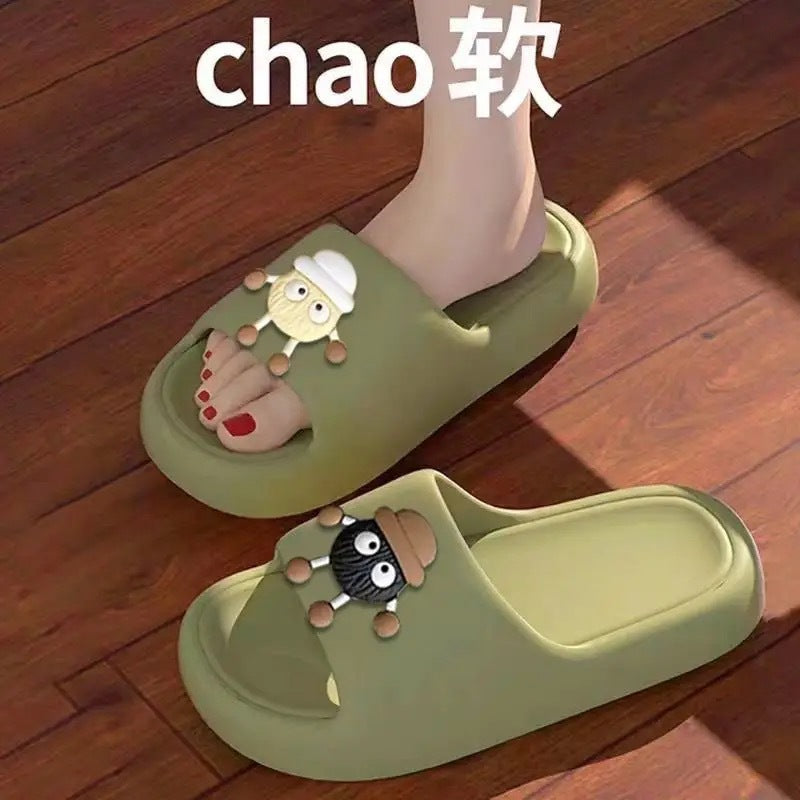 2026 new women's summer slippers - cloud-like comfort, soft sole, casual home wear, thick-soled one-strap slides for bathroom use