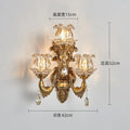 Three-head european style wall sconce - bedroom bedside lamp, wall-mounted living room background lighting, led corridor new arrival aisle fixture