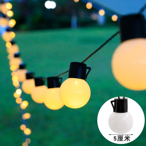 Outdoor solar tent camping ambient light LEDG50 bubble ball light string gypsy sky curtain decorative lights string