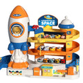 Kids' rocket space adventure challenge: boy's track car toy, mini car building parking garage puzzle - wholesale