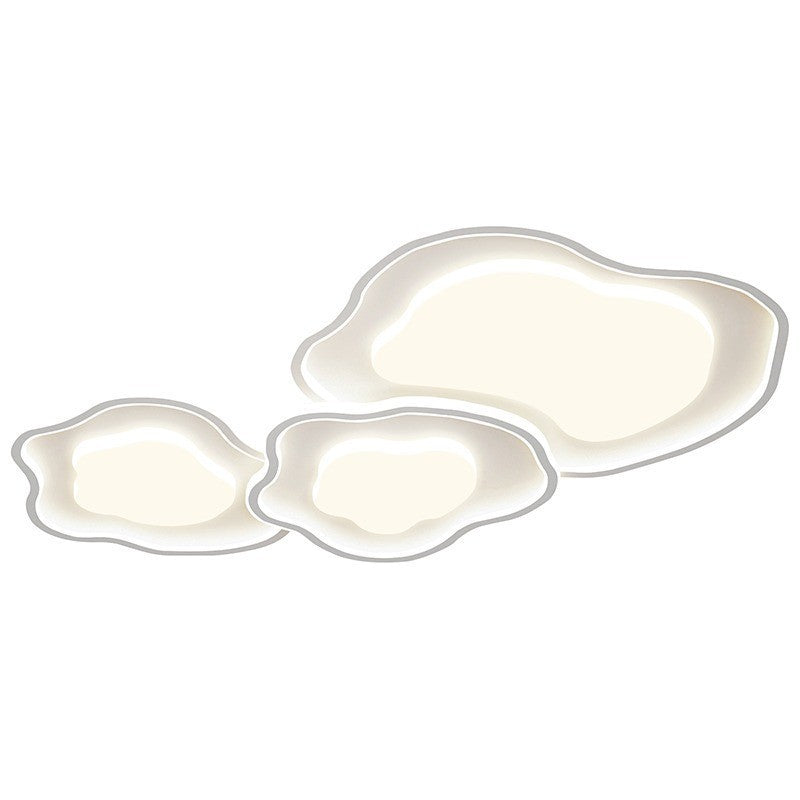 Full Spectrum Cream Wind Modern Minimalist Cloud Ceiling Light Smart Living Room Main Light Eye Protection Whole House Lighting Package