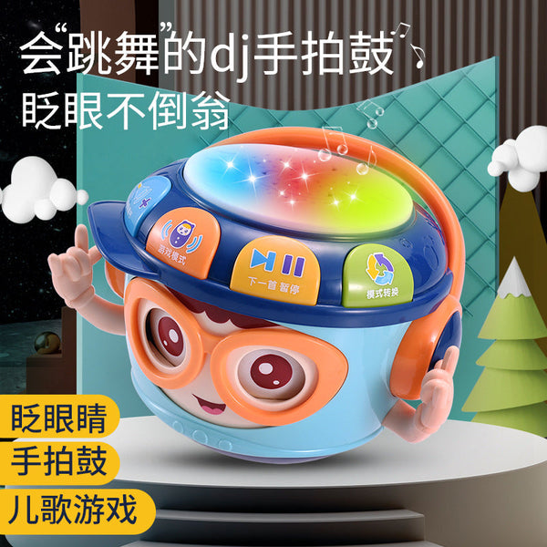 Cross-border baby pat drum DJ hand pat drum boy girl baby wink tumbler wholesale toys