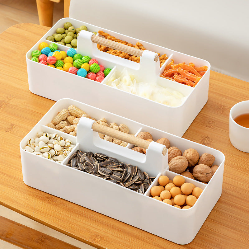 Nut dried fruit box Household simple multi-grid candy box Living room coffee table Large capacity snack storage box
