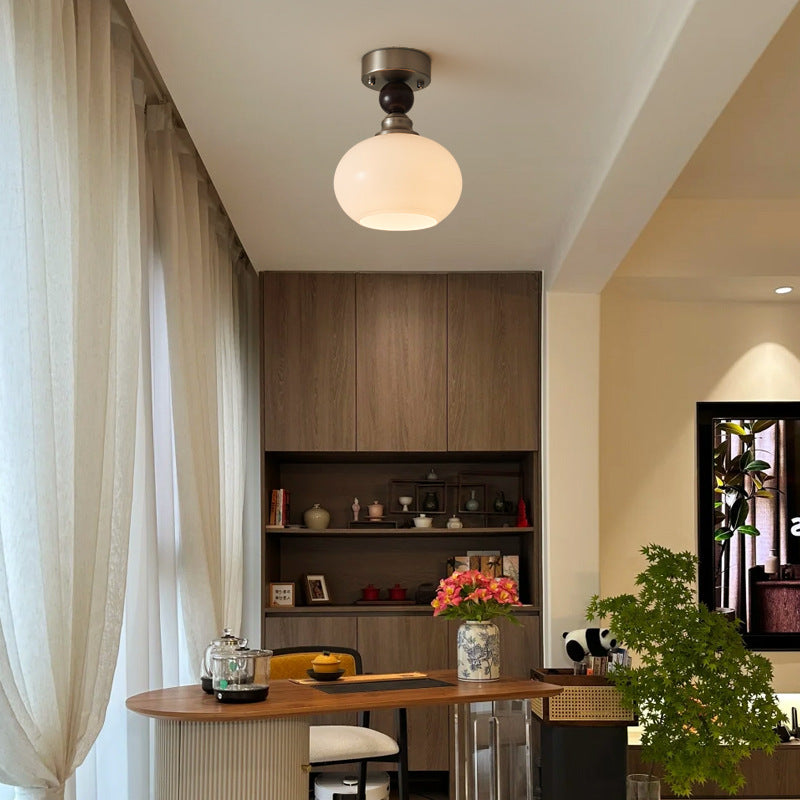 Wabi-sabi antique corridor aisle light entrance ceiling light cloakroom entry premium French retro balcony light