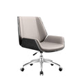 [low back] piano black + gray/sliding feet