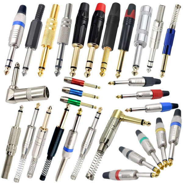 Manufacturers wholesale customize various 6.5 audio plugs 6.35 RCA adapters 3.5 earphones, audio microphone plugs