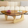 Coffee table solid wood multi-functional tea table living room for home table popularins style populartransparent glass normcore tea table