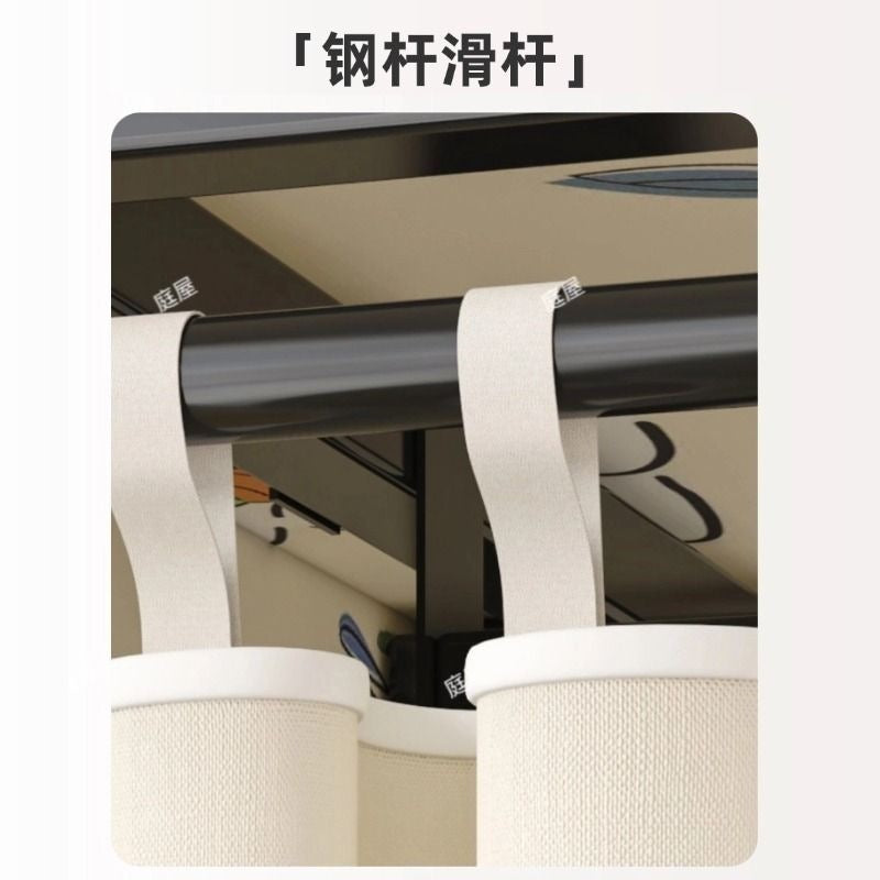 [yiwa] wardrobe for home bedroom installation-free foldable simple cloth wardrobe rental room full steel frame strong and durable clothes