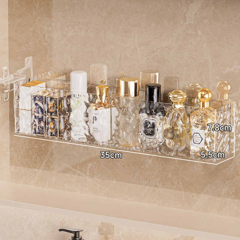 Bathroom mirror cabinet organizer - wall mounted vanity organizer for bathroom cabinets, countertops, cosmetics, and lipstick - storage rack