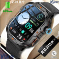 Professional-grade, rugged outdoor smartwatch with bluetooth connectivity, waterproof design, and health monitoring features, perfect for hiking, swimming, and other outdoor activities