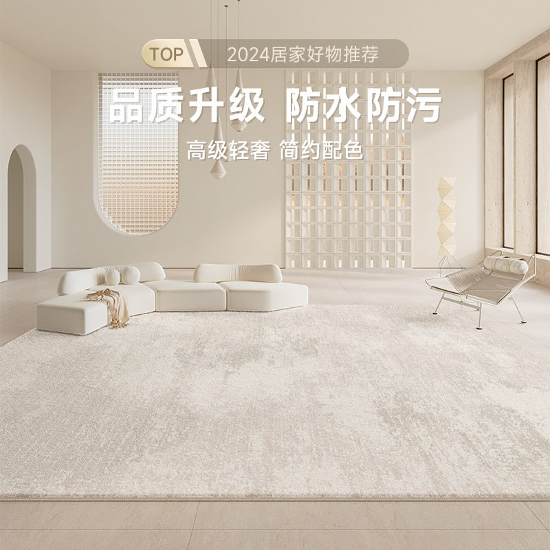 Carpet living room  new cream style light luxury high-end waterproof bedroom floor mat for home sofa large area full paving