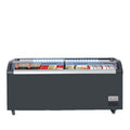 Commercial refrigerator horizontal freezer large capacity supermarket convenience store transparent glass refrigerated ice cream display cabinet