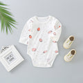 Baby long-sleeve romper: autumn triangle bodysuit, newborn unisex spring/autumn pure cotton crawling suit