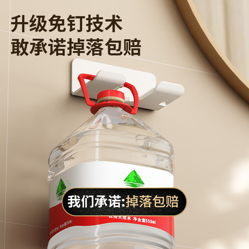 White electric hair dryer, shelf free of punching, toilet wall-mounted bracket, bathroom hair dryer storage and placement shelf