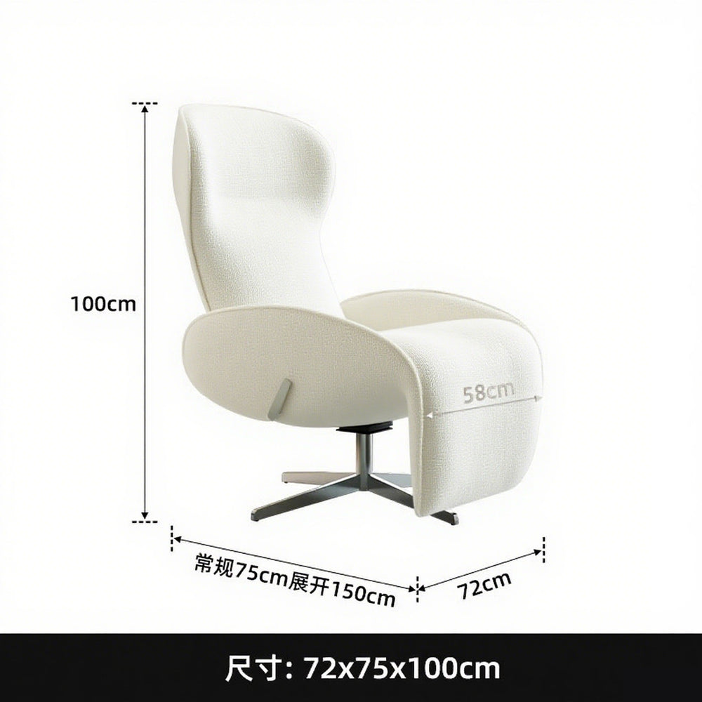 Zero gravity recliner for villa living room, balcony, bedroom, study - single sofa bed, lazy sofa, rocking chair