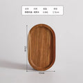 acacia wood tray - household kitchen fruit, vegetable, bread, and deli food sorting tray - suitable for kitchens and restaurants