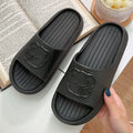 2024 new home slippers: cloud-like eva bear slides - trendy, unisex, minimalist flip-flops for indoor/outdoor use