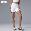 Outdoor fitness cycling shorts high waist hip lifting yoga pants tight stretch three-point sports shorts women's summer d25153